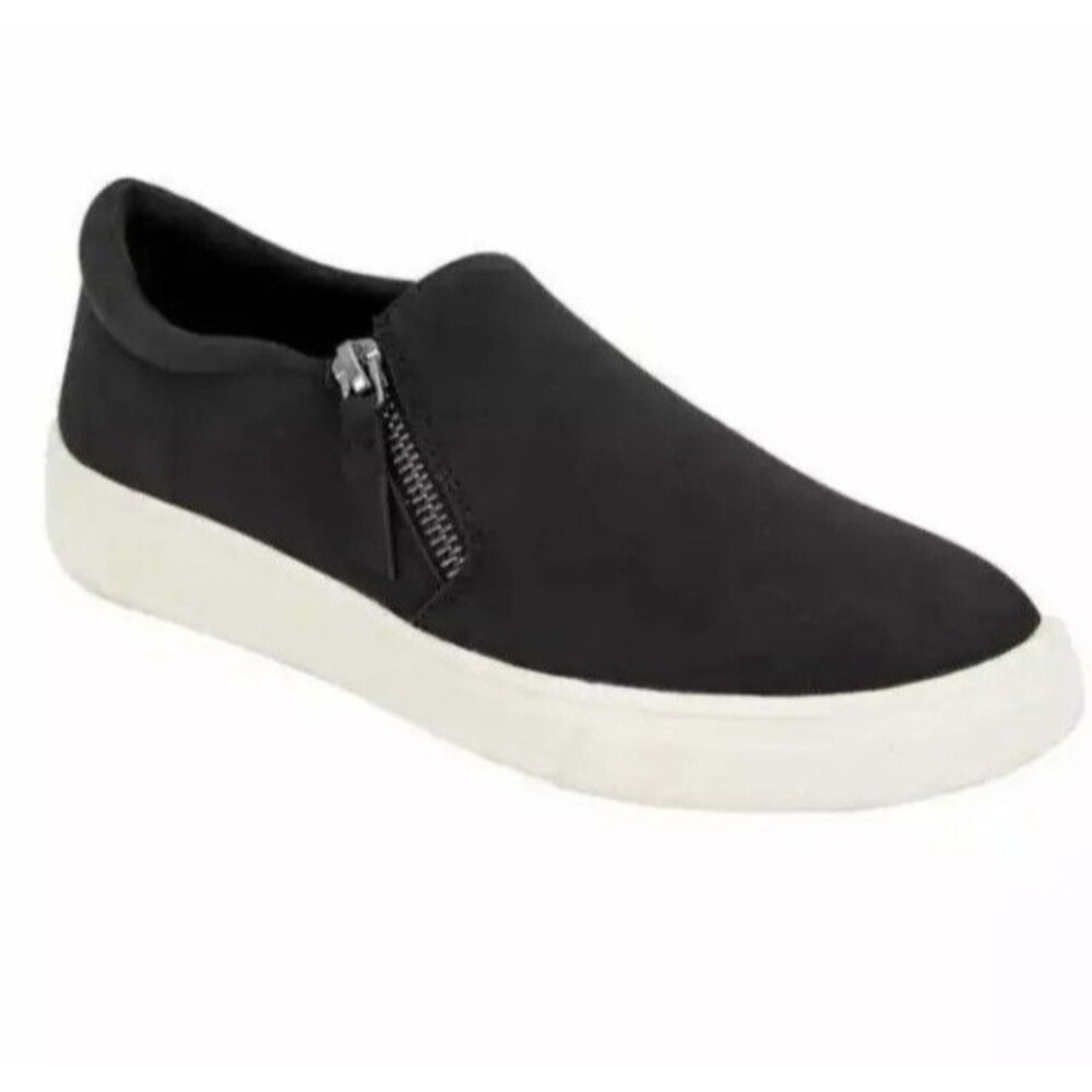 Kensie Ladies' SZ 6 Faux Suede Slip on Side Zip Sneaker